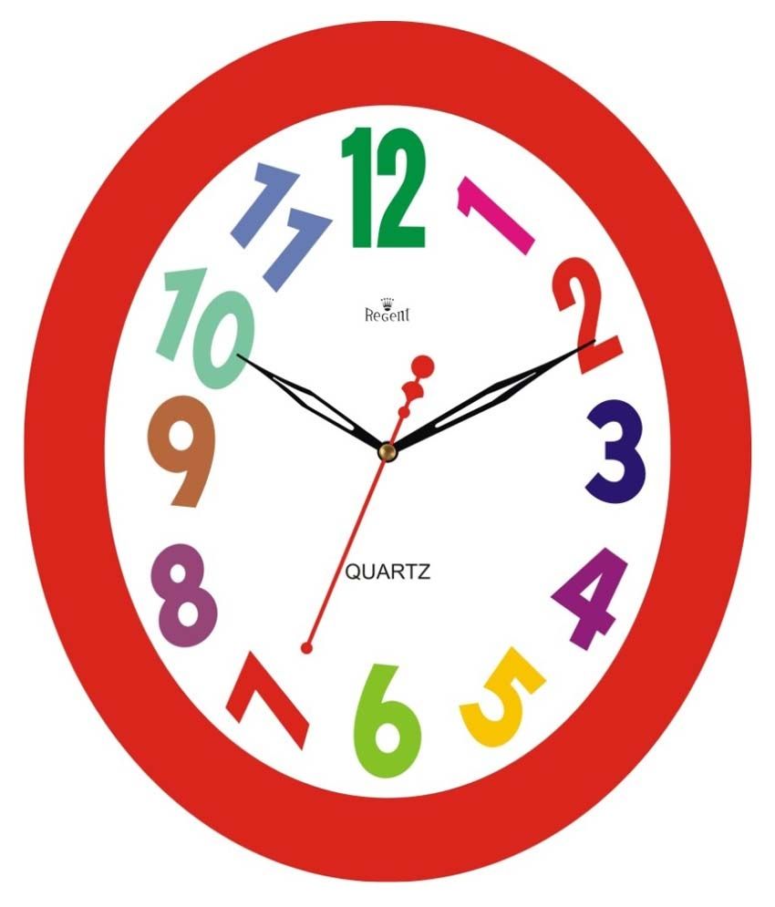 Regent Digital Wall Clock Red Buy Regent Digital Wall Clock Red at