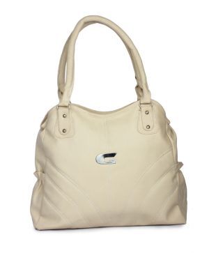 Maiden White P.U. Shoulder Bags