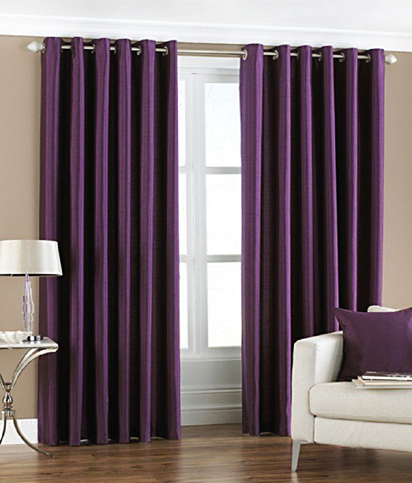 Handloom Villa Set of 2 Door Eyelet Curtains Handloom Villa Set of 2 Door Eyelet Curtains