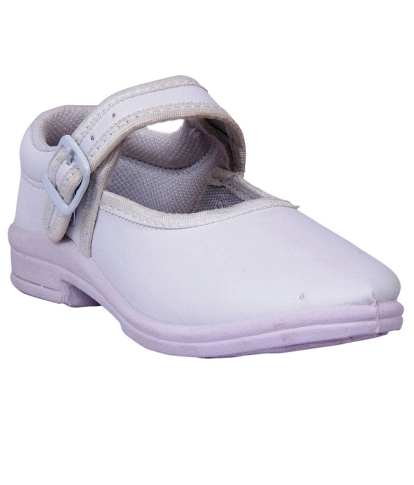 Ninja White School Shoes For Girls