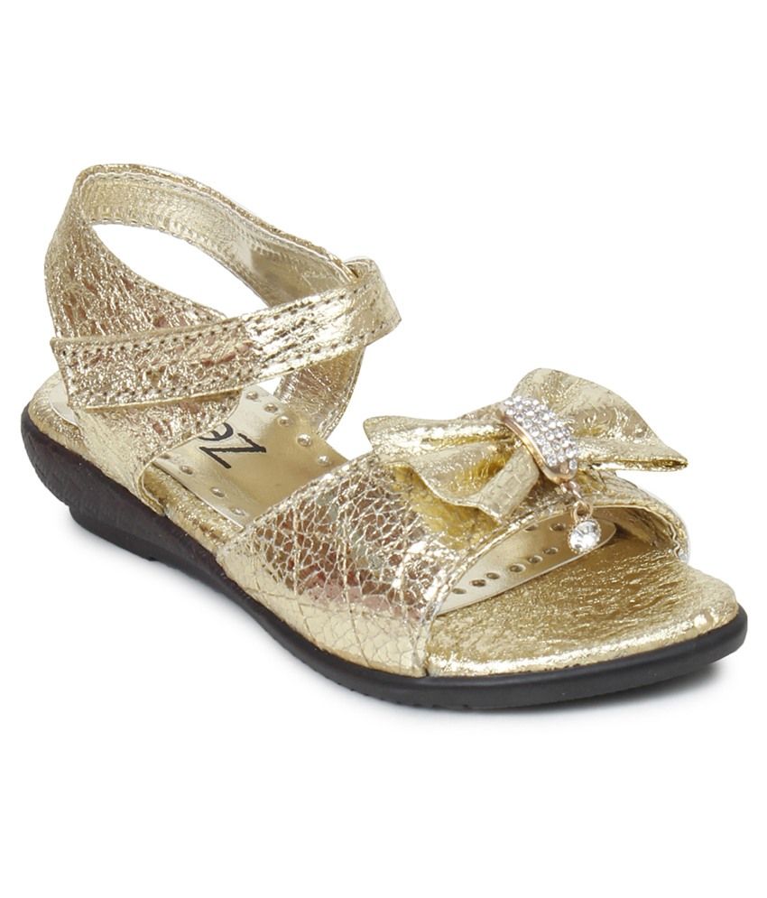 party wear golden sandals