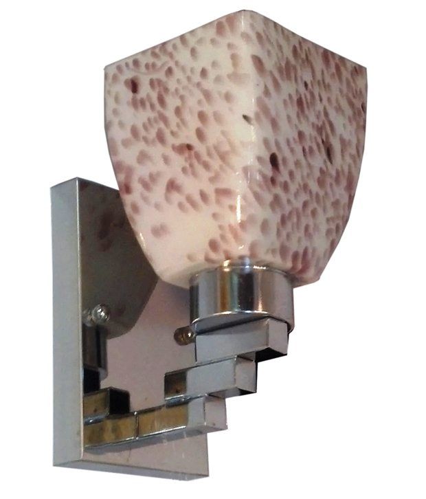 Ihearthomez Textured Glass Square Wall Light - 27 Watts: Buy Ihearthomez Textured Glass Square ...
