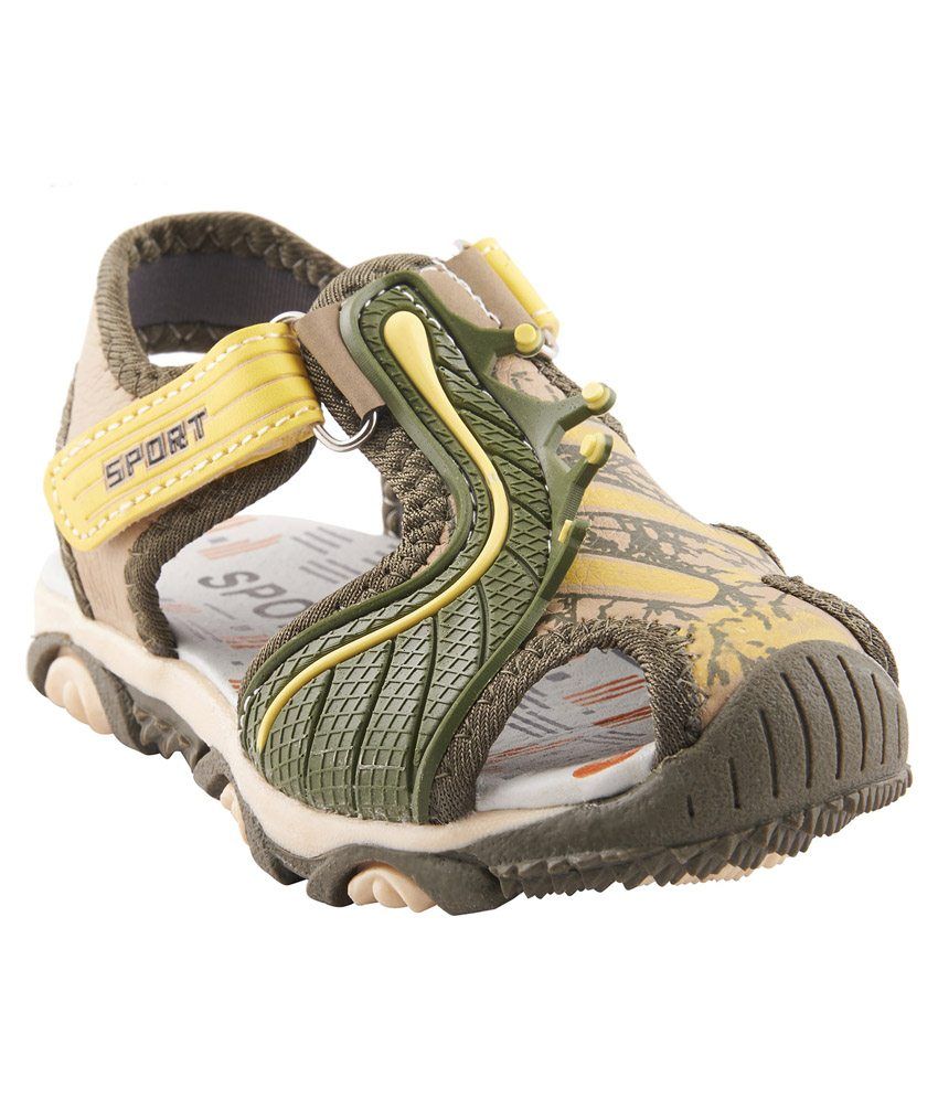 Doink Green  Yellow Floater Sandals: Buy Online @ Rs.- | Snapdeal