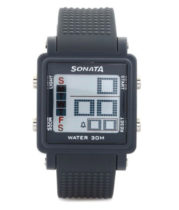Sonata Rectangular Dial Digital Sports Watch Price in India: Buy Sonata Rectangular Dial Digital 
