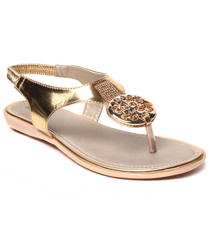 ... women s footwear flat slip on sandal monaliza gold flat sandals