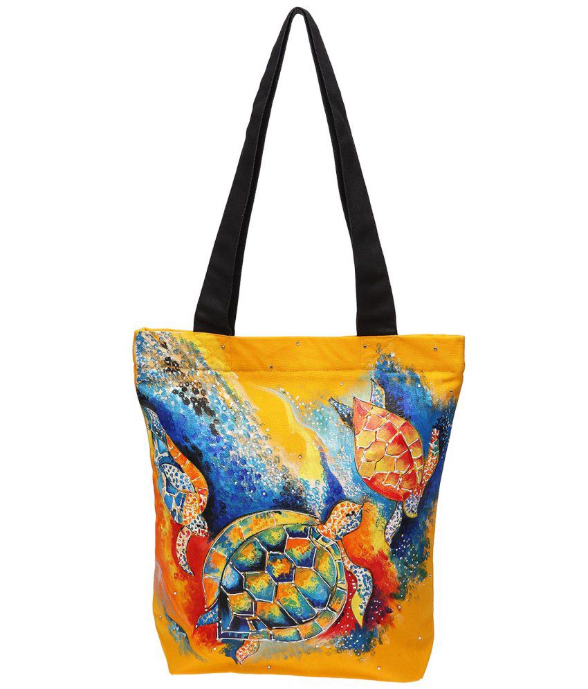 ... bags luggage women s handbags pranil designs hand painted canvas tote