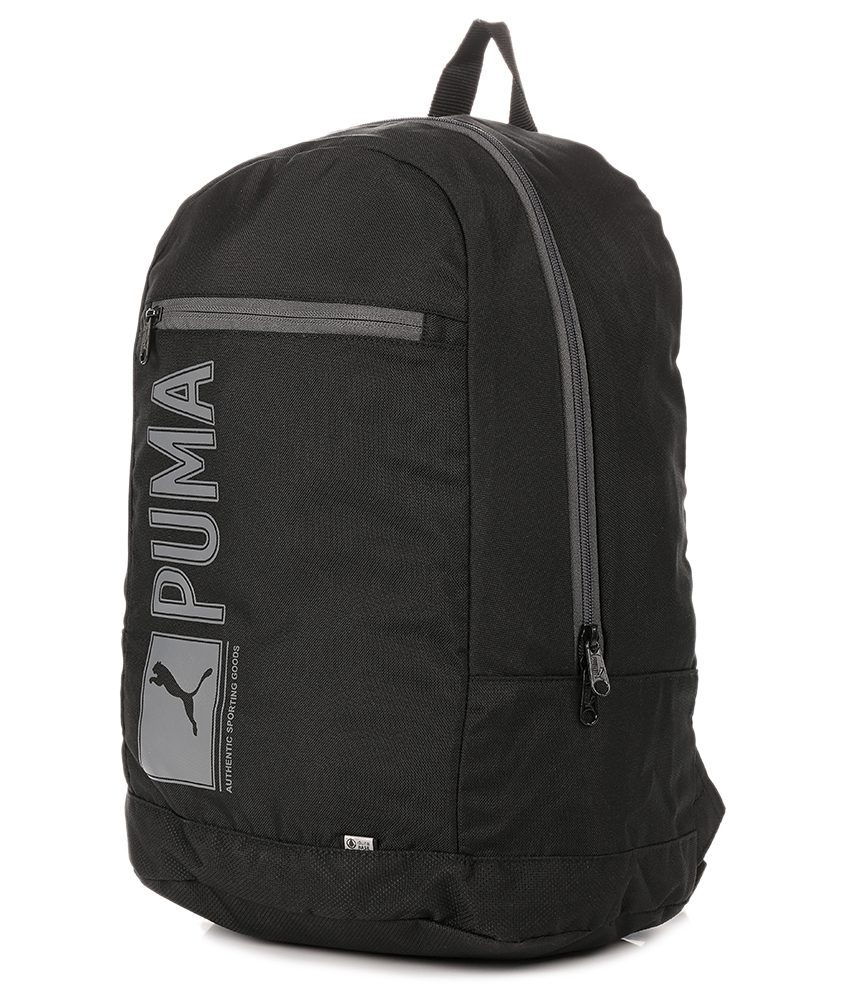 For 659/-(40% Off) Puma Pioneer Unisex Black Heaven Laptop Backpack at Abof