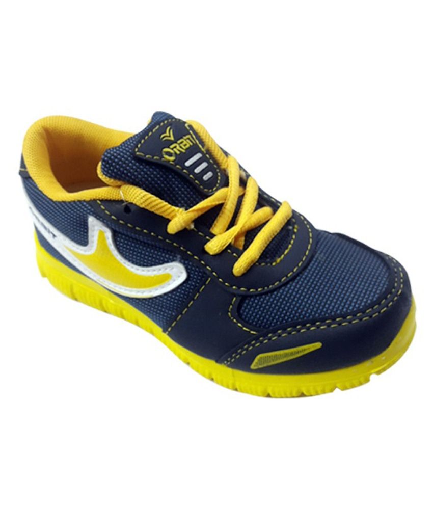 mens blue and yellow sneakers