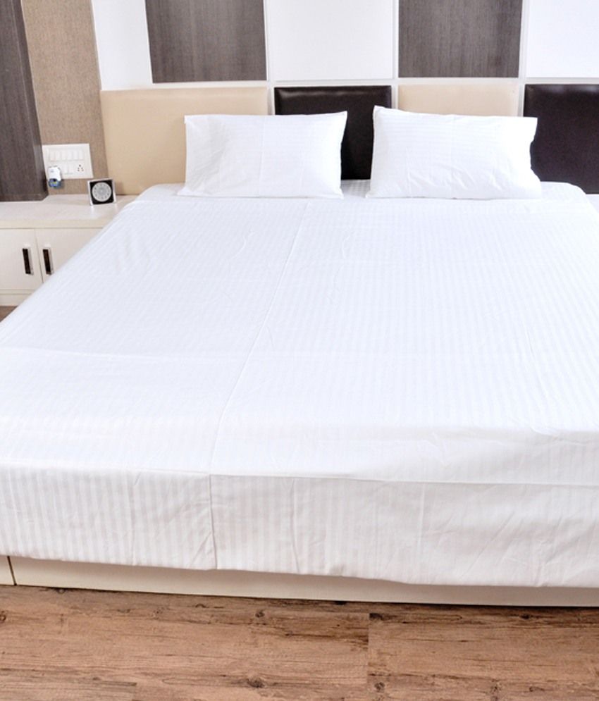 Linen Bedding White Plain Cotton Bedsheet Buy Linen Bedding White Plain Cotton Bedsheet Online