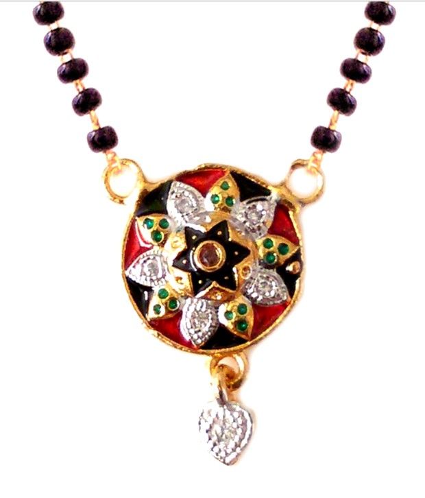 Vora Brothers Fashion Jewellery Golden Alloy Traditional Mangalsutra