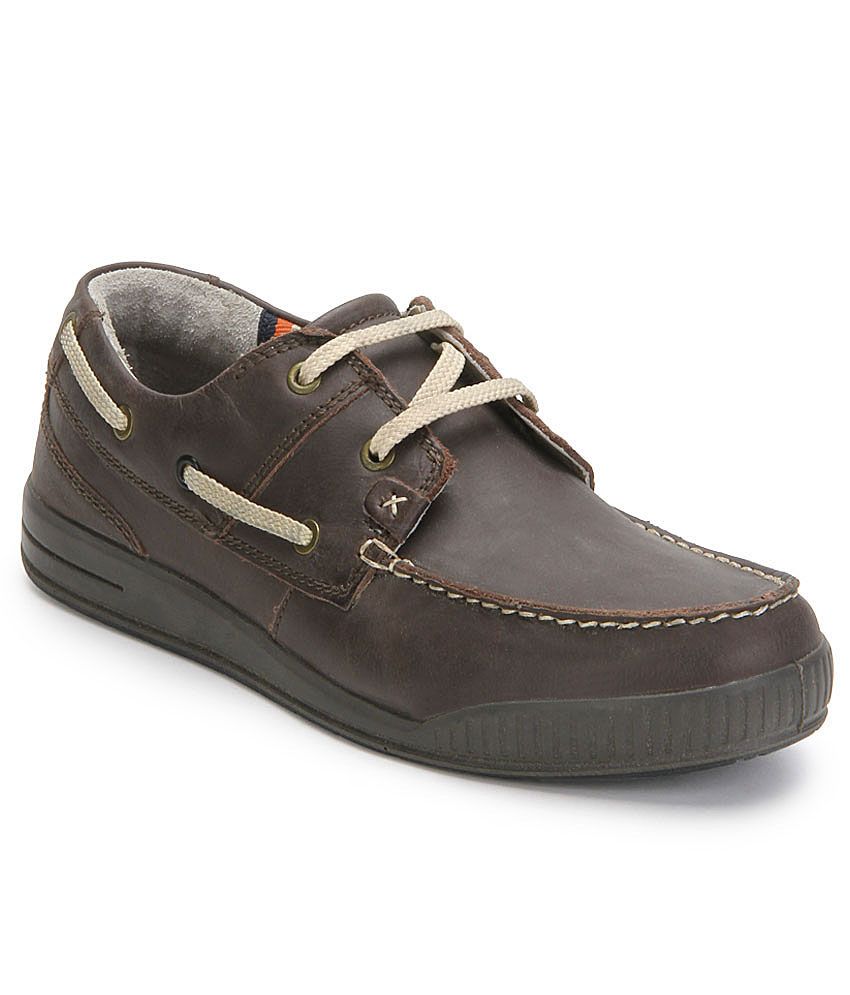 woodland leather mens boat shoes