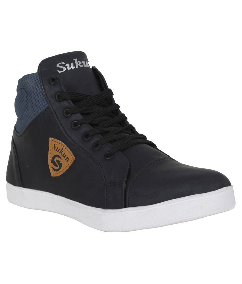 50% OFF on Sukun Black Casual Shoes on 
