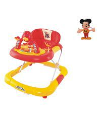 Ehomekart Cherry Dx Walker Red And Yellow With Mickey Keychain Combo