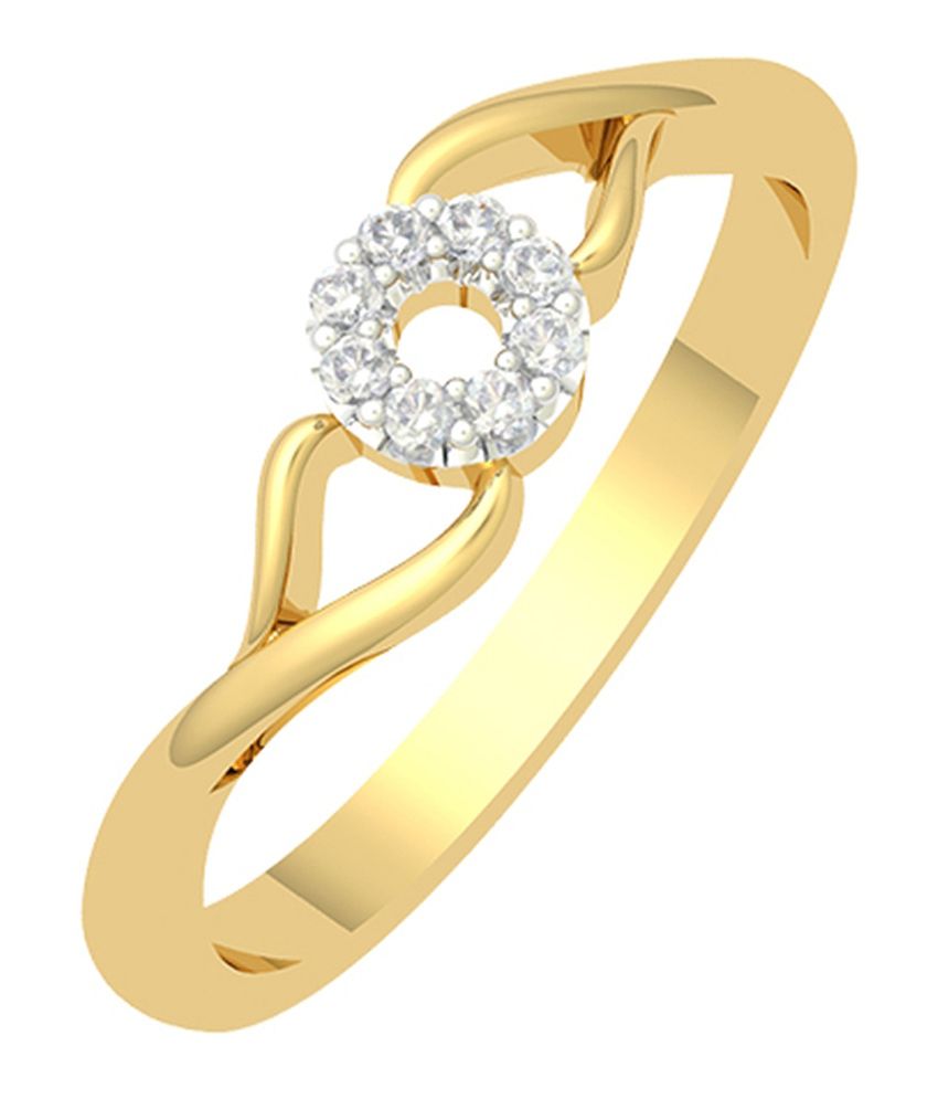 Corona 18Kt Yellow Gold Diamond Ring: Buy Corona 18Kt ...