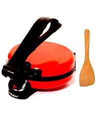 Matangi Red Colour Stainless Steel Roti Maker With Spatula