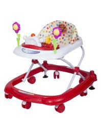 EZ' PLAYMATES HAPPY BABY WALKER WHITE/RED (White, Red) 