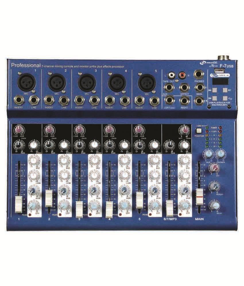 Nx Audio F7usb Live Mixer Buy Nx Audio F7usb Live Mixer Online at Best