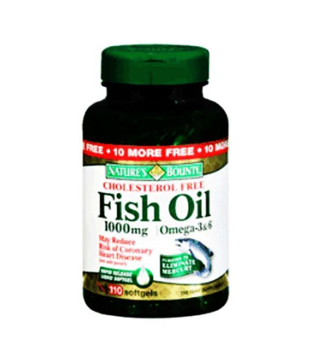 Natures Bounty Cholesterol Free Fish Oil 1000 mg 300 mg Of Omega3