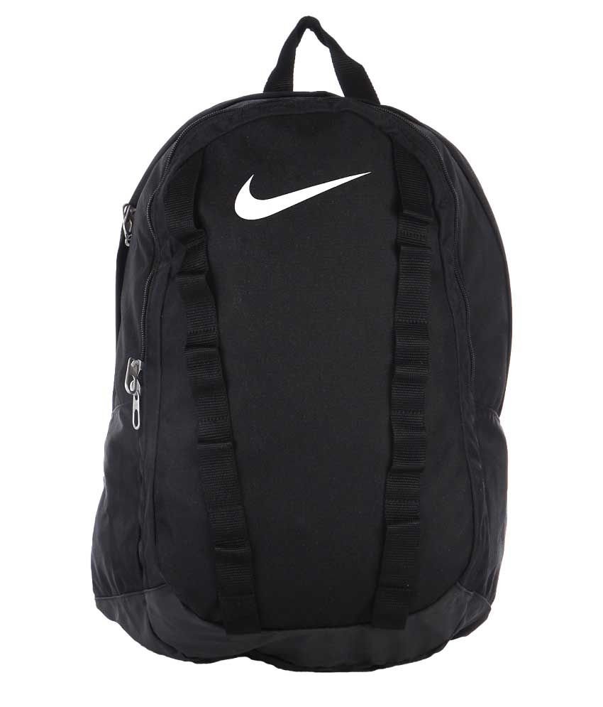 Nike Black Polyester Backpack - Buy Nike Black Polyester Backpack Online at Low Price - Snapdeal