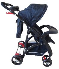 Luv Lap Baby Stroller Pram Sports Black - 18158