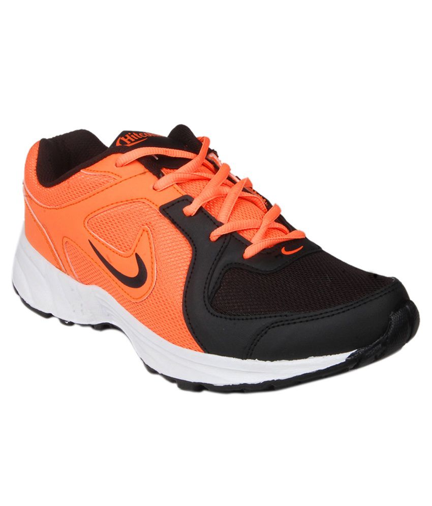 Hitcolus Orange & Black Running Sports Shoes Price in