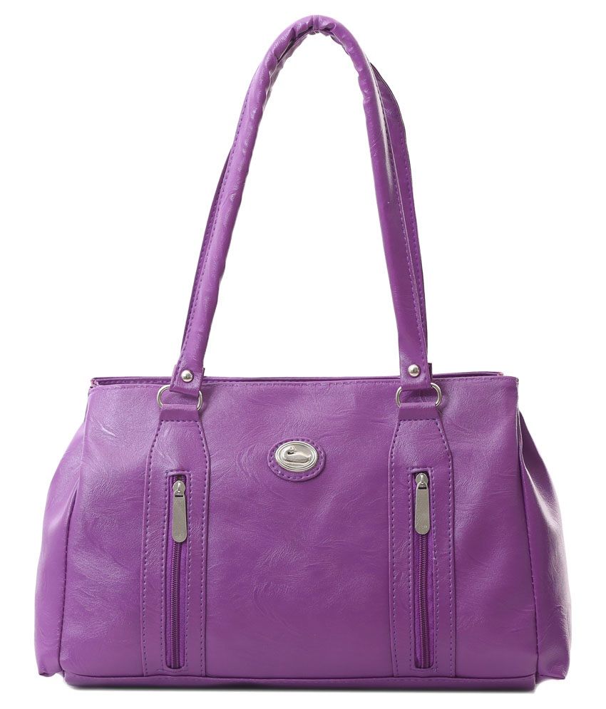 dark purple designer bag