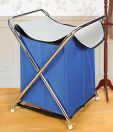 Swayam Grey & Blue Laundry Bag Chrome