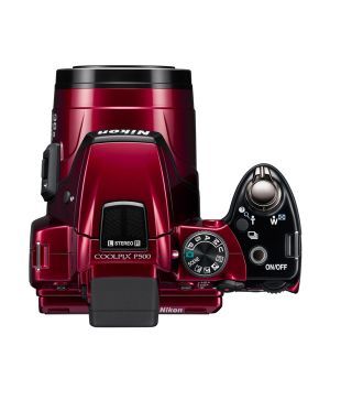 Nikon Coolpix P500 12.1MP Point & Shoot Camera (Red)