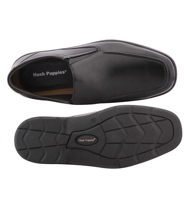 Hush Puppies Sober Black Shoes