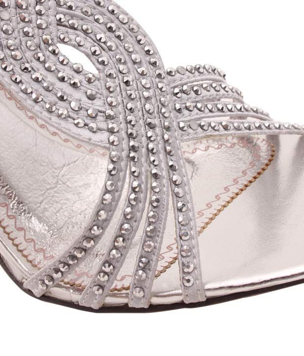Ameise Spectacular Silver Stiletto Sandals