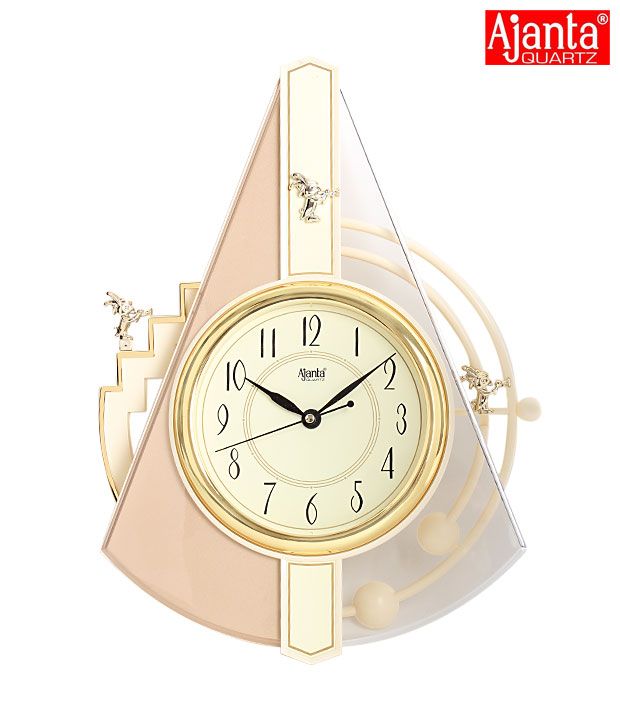 Ajanta Striking Golden Wall Clock Buy Ajanta Striking Golden Wall