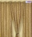 ARIANA Paisley Beige XL Door Curtains