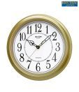 Rhythm Golden & White Wall Clock