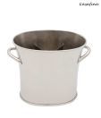 Casafina Stainless Steel & Brass Oval Wine Cooler