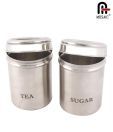 Mosaic Stainless Steel Dome Canister Set Of 2 -750ml