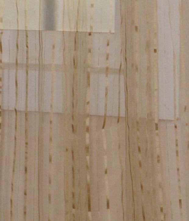 Deco Window Golden Lining Curtain