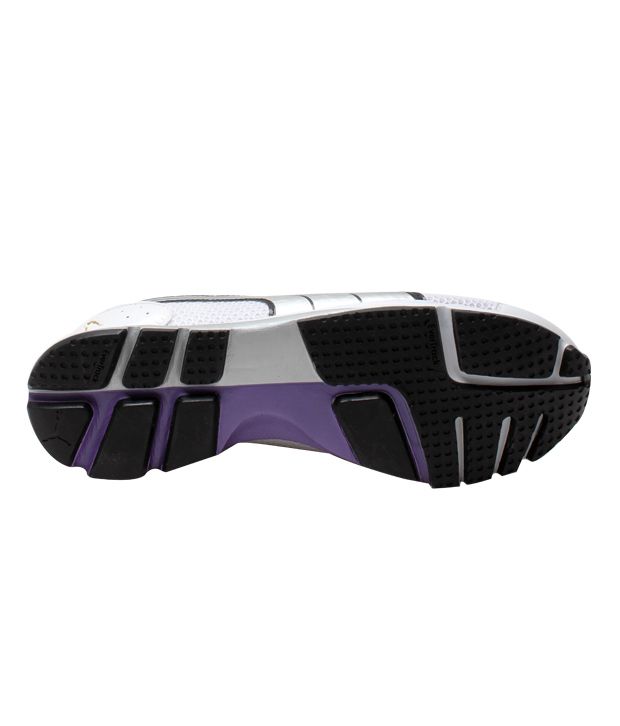 Puma Active White & Purple Sports Shoes