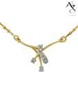 Ag Real Diamond Traditional Dangling Mangalsutra