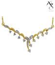 Ag Real Diamond Ravishing Dangling Star Mangalsutra