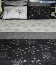 Bombay Dyeing Black & White Bed Sheet