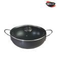 Nirlep 5.5 Litre Hard Anodized Kadhai With Lid