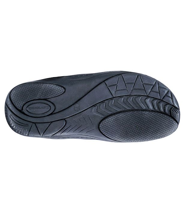Woodland Active Black Slippers