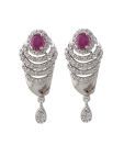 Styleos White-n-Pink Princess Earrings