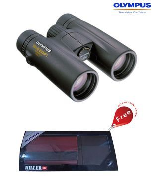 Olympus 10 x 42 EXWP I Binocular (With Freebies: Killer Combo (Men Wallet + Women Wallet) worth Rs.1499)