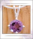 Designer Silver Inc. Dazzling Mauve Pendant