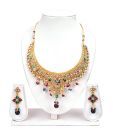 Adhira Beautiful Hollow Textured Multi-Colour Necklace Set
