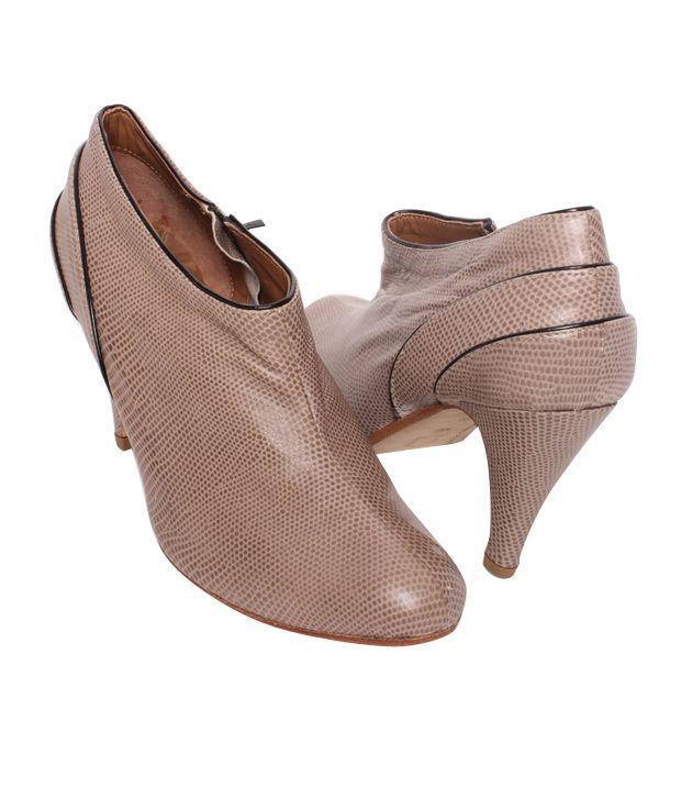 Massimo Italiano Light Brown Heel Boots