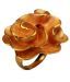 Spyra Floral Desire Peach Enamelled  Ring