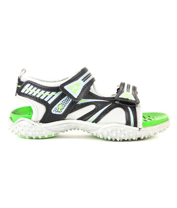 Liberty Footfun Black & Green Sandals