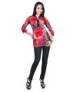 Raindrops Red & Black Printed Tunic